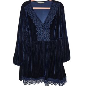 Rustydustty Velvet Mini Dress